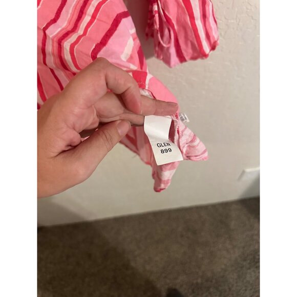 Zara Retro Cutout Linen Psychedelic 70’s Swirl Mini Dress - Picture 10 of 13